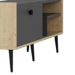 Έπιπλο τηλεόρασης Rio ανθρακί Sapphire Oak 150x35x46cm ed16242 - Image 3