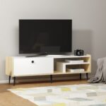 Έπιπλο τηλεόρασης Rio λευκό Sapphire Oak 150x35x46cm ed16245