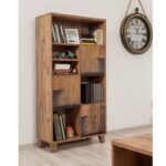 Βιβλιοθήκη Mare Atlantic Pine χρώμα μελαμίνη 80x36xH155cm ed1624