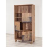 Βιβλιοθήκη Mare Atlantic Pine χρώμα μελαμίνη 80x36xH155cm ed1624 - Image 4