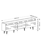 Έπιπλο τηλεόρασης Andros καρυδί 183 6x52 6x29 6cm ed16256 - Image 2