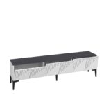 Έπιπλο τηλεόρασης Artemis λευκό ανθρακί μελαμίνη 180x37x45cm ed16265 - Image 4