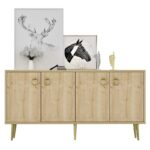 Μπουφέ Drop Sapphire Oak 140x40x75cm ed16275 - Image 5