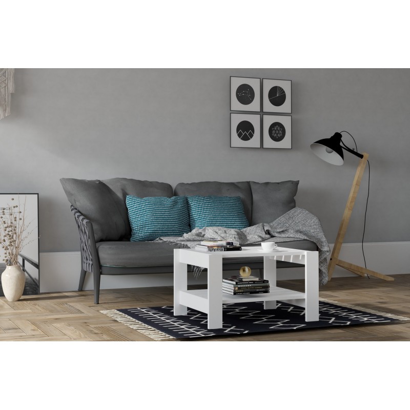 16316_0-800x800 Τραπέζι σαλονιού Herb άσπρο μελαμίνη 69 8x50x40εκ ed16316 - Image 1