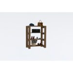 Παπουτσοθήκη Duplo καρυδί χρώμα μελαμίνη 69 8x33 6x90cm ed16318 - Image 4