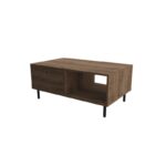 Τραπέζι σαλονιού Nando καρυδί μελαμίνη 100x60x43εκ ed16322 - Image 3