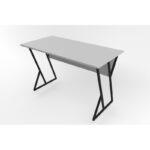 Γραφείο Nely λευκό μελαμίνη 160x24 5x50 4cm ed16325 - Image 3