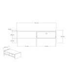Τραπέζι σαλονιού Boey atlantic pine μελαμίνη 110x60x35εκ ed16326 - Image 2
