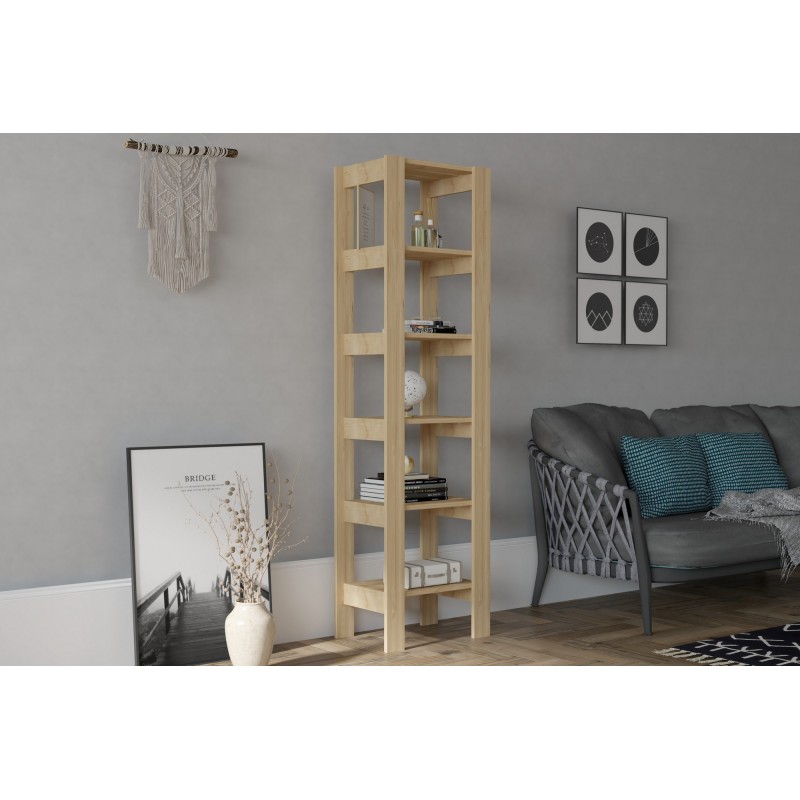 16329_0-800x800 Βιβλιοθήκη Creator Sapphire μελαμίνη 49 8x33 6x180εκ ed16329 - Image 1