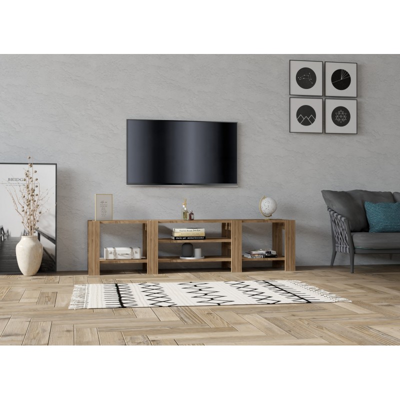 16333_0-800x800 Έπιπλο τηλεόρασης Technic καρυδί 159 8x33 6x40cm ed16333 - Image 1