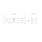 Έπιπλο τηλεόρασης Technic λευκό 159 8x33 6x40cm ed16334 - Image 2