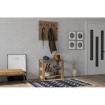 Έπιπλο εισόδου Friends καρυδί μελαμίνη κρεμάστρα 69 8x33 6x60εκ ed16337