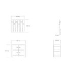 Έπιπλο εισόδου Friends καρυδί μελαμίνη κρεμάστρα 69 8x33 6x60εκ ed16337 - Image 2