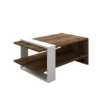 Σετ επίπλων σαλονιού Gaye καρυδί άσπρη μελαμίνη 120x25x36 8cm ed16343 - Image 4