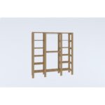 Ντουλάπα City Sapphire 161 4x33 6x180cm μελαμίνη ed16344 - Image 3