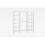 Ντουλάπα City άσπρη 161 4x33 6x180cm μελαμίνη ed16346 - Image 3