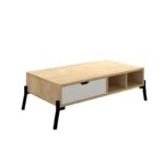 Σετ επίπλων σαλονιού Nost Sapphire Oak άσπρη μελαμίνη 160x40x41cm ed16351 - Image 4