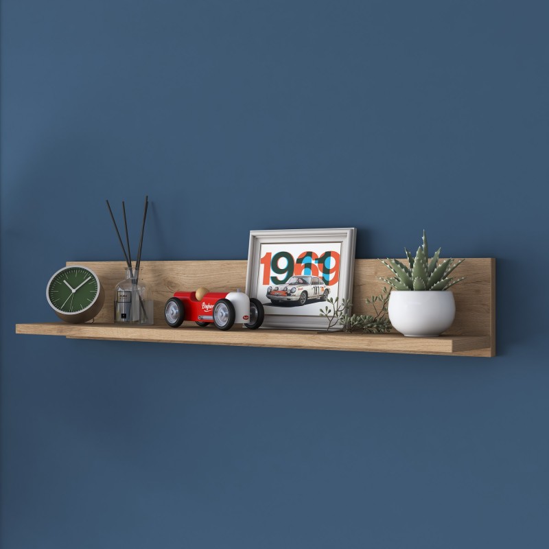 16352_0-800x800 Ράφι τοίχου Aeri 90x14 8x15cm μελαμίνη καρυδί ed16352 - Image 1