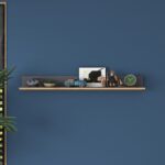 Ράφι τοίχου Aeri 120x14 8x15cm μελαμίνη καρυδί ανθρακί ed16353 - Image 5