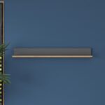 Ράφι τοίχου Aeri 120x14 8x15cm μελαμίνη καρυδί ανθρακί ed16353 - Image 4