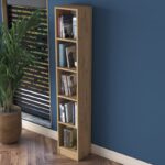 Βιβλιοθήκη Nov καρυδί μελαμίνη 30x25x170εκ ed16360 - Image 5