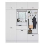 Έπιπλο εισόδου Forte άσπρο μελαμίνη 179 6x37 5x226 4εκ ed16387 - Image 4