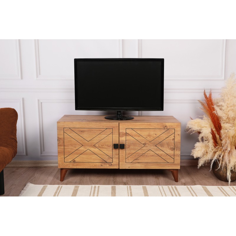 1640_0-800x800 Έπιπλο tv Roza pine χρώμα μελαμίνη 100x35x53 5cm ed1640 - Image 1