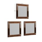 Καθρέπτης Otto σετ 3 τεμάχια μπρονζέ 40x3x40εκ ed16422 - Image 2