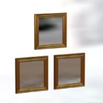 Καθρέπτης Otto σετ 3 τεμάχια χρυσό 40x3x40εκ ed16423 - Image 4
