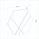 Καθρέφτης Anassa mdf λευκό 70x60cm ed16425 - Image 2