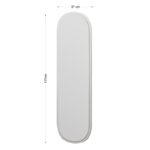 Καθρέφτης Magnum mdf 40x120cm λευκό ed16432 - Image 2