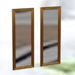 Καθρέπτης Candy σετ 2 τεμάχια χρυσό 30x3x90εκ ed16433 - Image 4