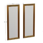 Καθρέπτης Candy σετ 2 τεμάχια χρυσό 30x3x90εκ ed16433 - Image 2