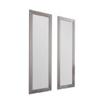 Καθρέπτης Candy σετ 2 τεμάχια ασήμι 30x3x90εκ ed16434 - Image 3