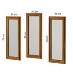Καθρέπτης Lavia σετ 3 τεμάχια χρυσό 30x3x70εκ ed16437 - Image 2