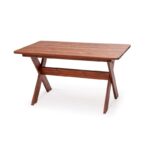 Τραπεζαρία Κήπου Milan ξύλο 120x65x69cm ed16446 - Image 2