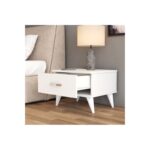 Κομοδίνο Auburn λευκή μελαμίνη 52x44 5x39 1cm ed16512 - Image 3