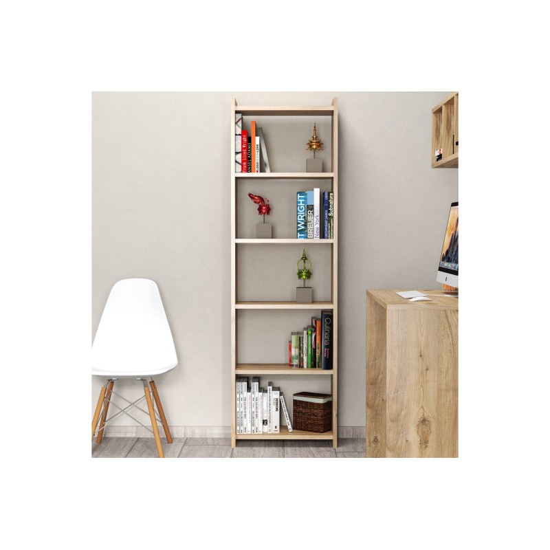 16514_0-800x800 Βιβλιοθήκη Ain Atlantic pine μελαμίνη 48x23 5x159εκ ed16514 - Image 1