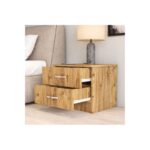 Κομοδίνο Auburn atlantic pine μελαμίνη 52x44 5x44 6cm ed16520 - Image 3