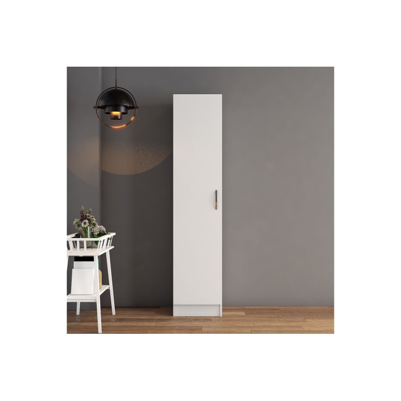 16528_0-800x800 Ντουλάπα Gread άσπρο μελαμίνη 46 5x40x181 8εκ ed16528 - Image 1