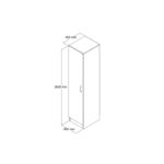 Ντουλάπα Gread atlantic pine μελαμίνη 46 5x40x181 8εκ ed16529 - Image 2