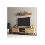 Έπιπλο τηλεόρασης Prato 180x35x48cm μελαμίνη atlantic Pine ed16539 - Image 4