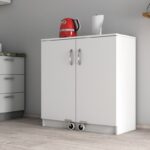 Ντουλάπι Eric άσπρο μελαμίνη 90x38x92εκ ed16541 - Image 5