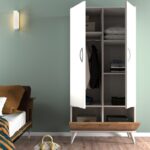 Ντουλάπα Gread atlantic pine άσπρο μελαμίνη 80x47x167 6εκ ed16545 - Image 3