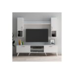 Έπιπλο τηλεόρασης Prato 180x35x48cm μελαμίνη άσπρη ed16549