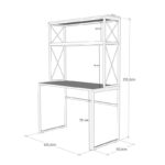 Γραφείο Mantova atlantic Pine μαύρο 105x50x75cm ed1654 - Image 2