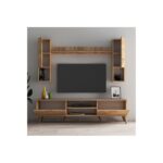Έπιπλο τηλεόρασης Prato 180x35x48cm μελαμίνη Atlantic Pine ed16550 - Image 3