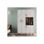 Ντουλάπα Gread άσπρο atlantic pine μελαμίνη 106x47x174εκ ed16563