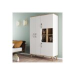 Ντουλάπα Gread άσπρο atlantic pine μελαμίνη 106x47x174εκ ed16563 - Image 4