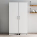 Ντουλάπι κουζίνας Eric άσπρο μελαμίνη 90x38x162εκ ed16564